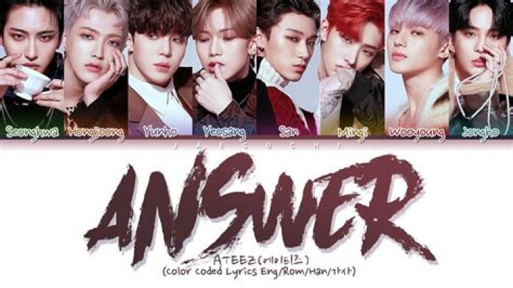 Ateez answer lyrics