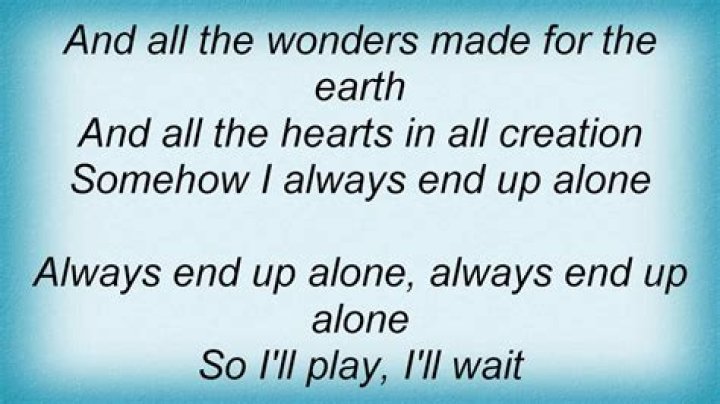 Bee Gees – Alone Lyrics