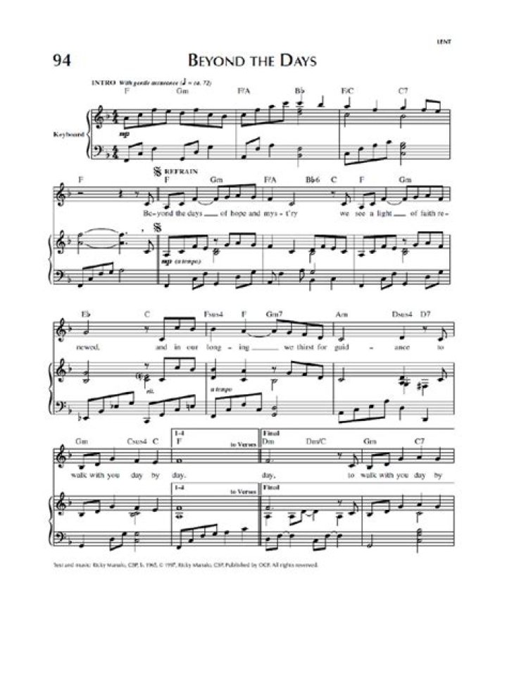Beyond the days lyrics