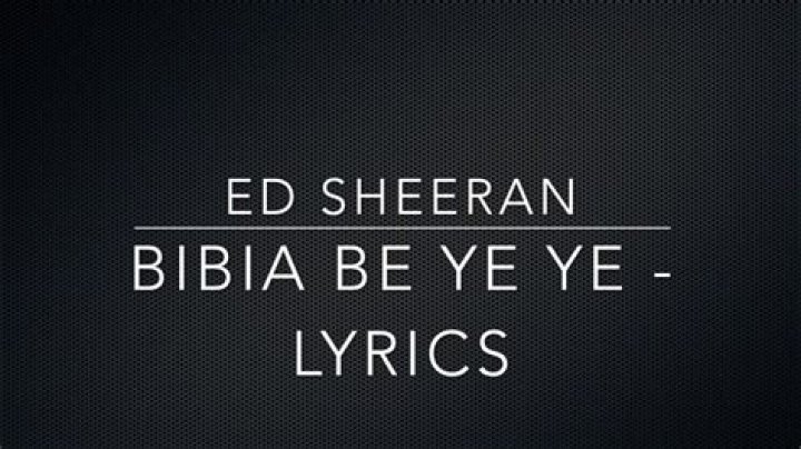 Bibia be ye ye traduction lyrics