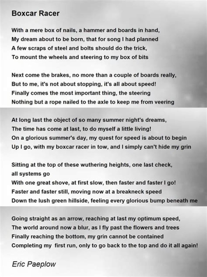 Boxcar racer lyrics