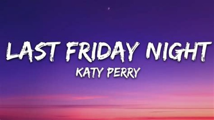Dancing on a friday night lyrics