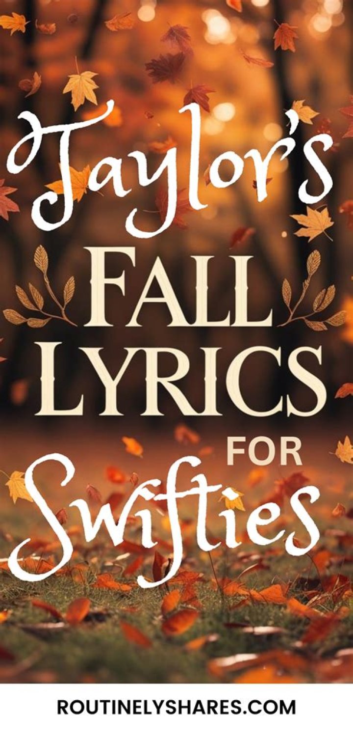 Fall taylor swift lyrics