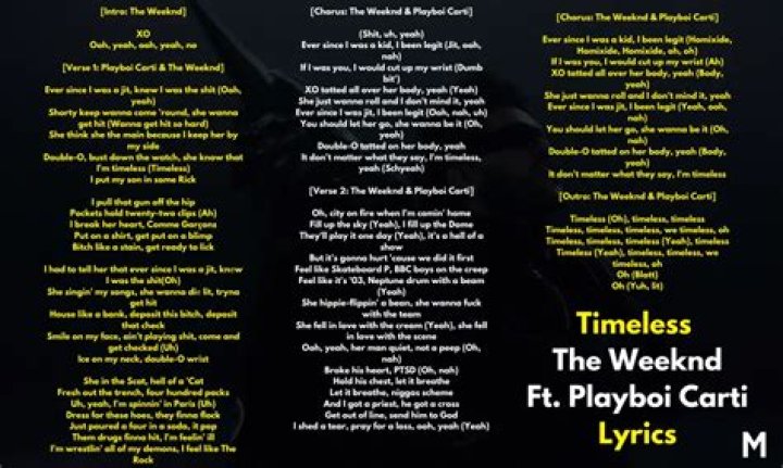 Figurative language in weeknd lyrics