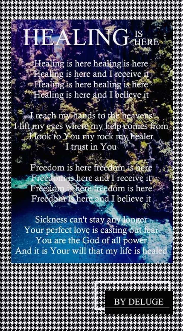 Healing is here lyrics