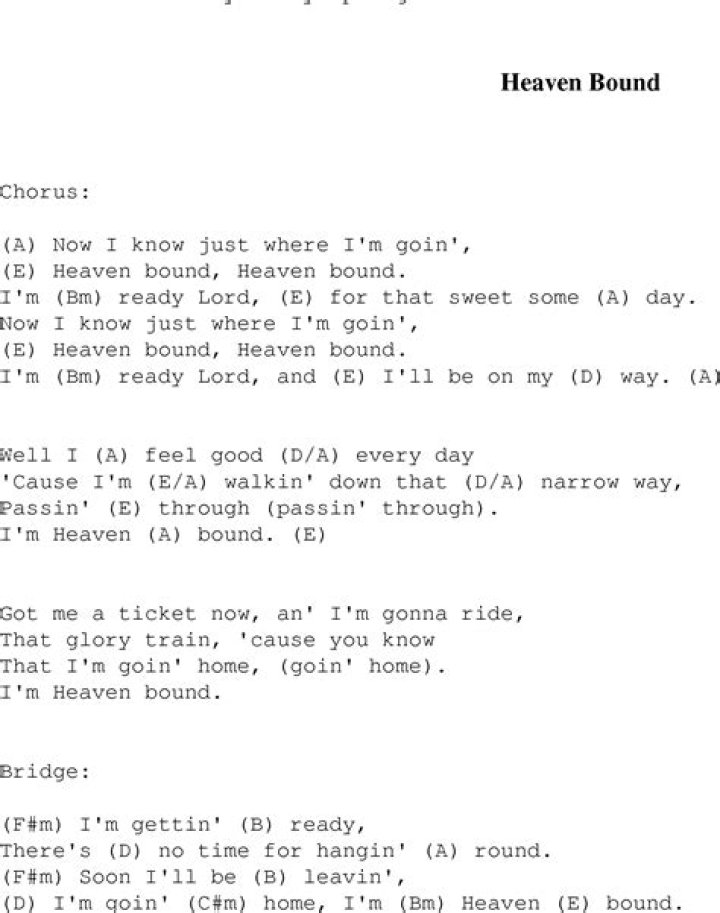 Heaven bound lyrics
