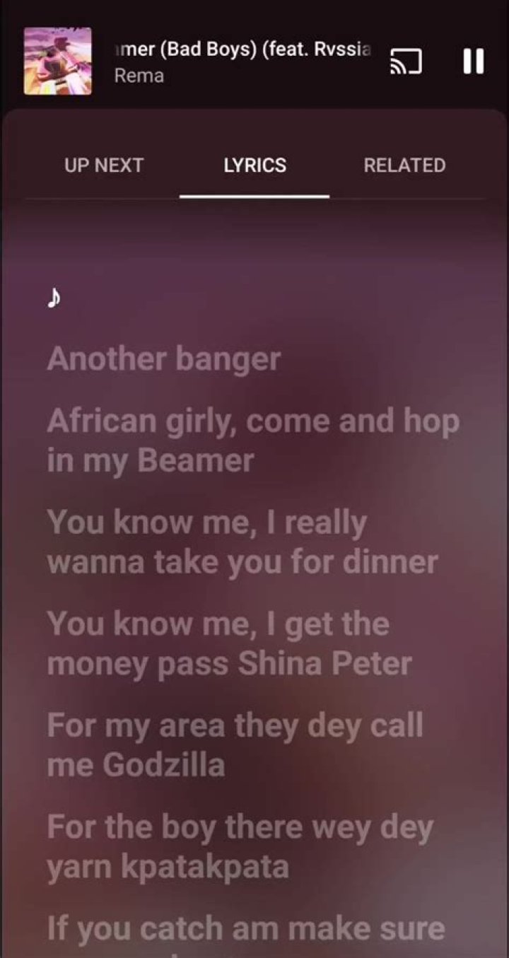 In a beamer lyrics