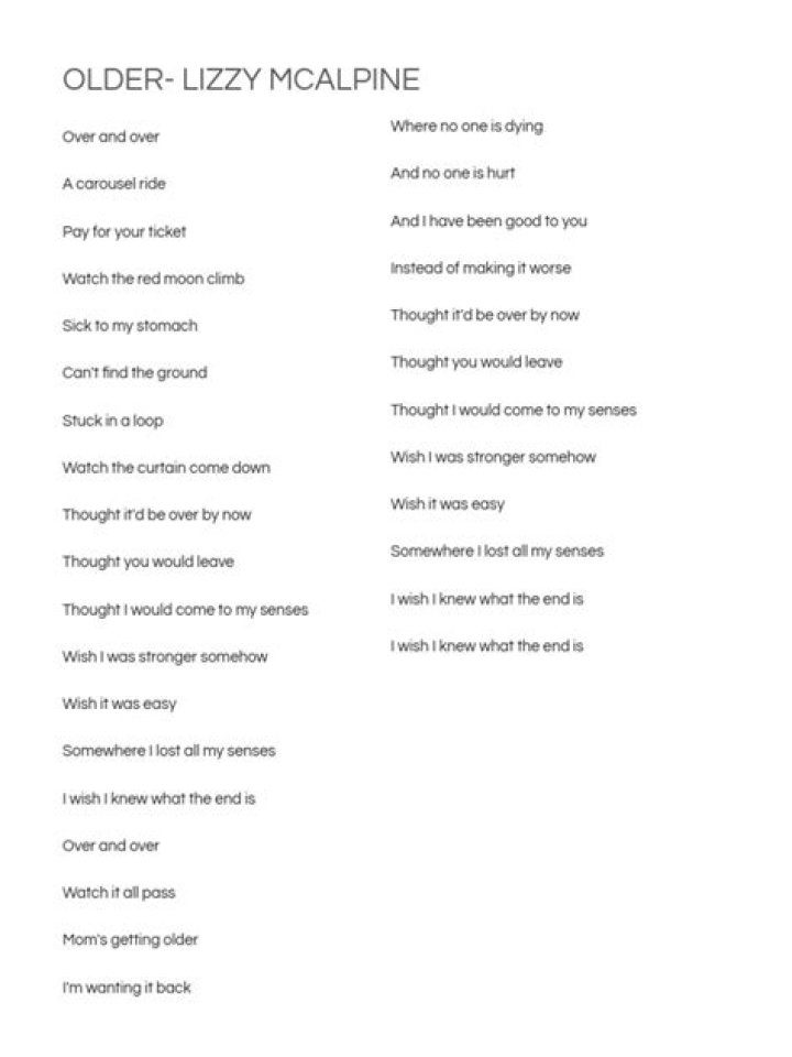 Lizzy by the soil lyrics