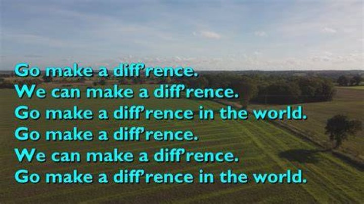 Make a difference rachel lyrics