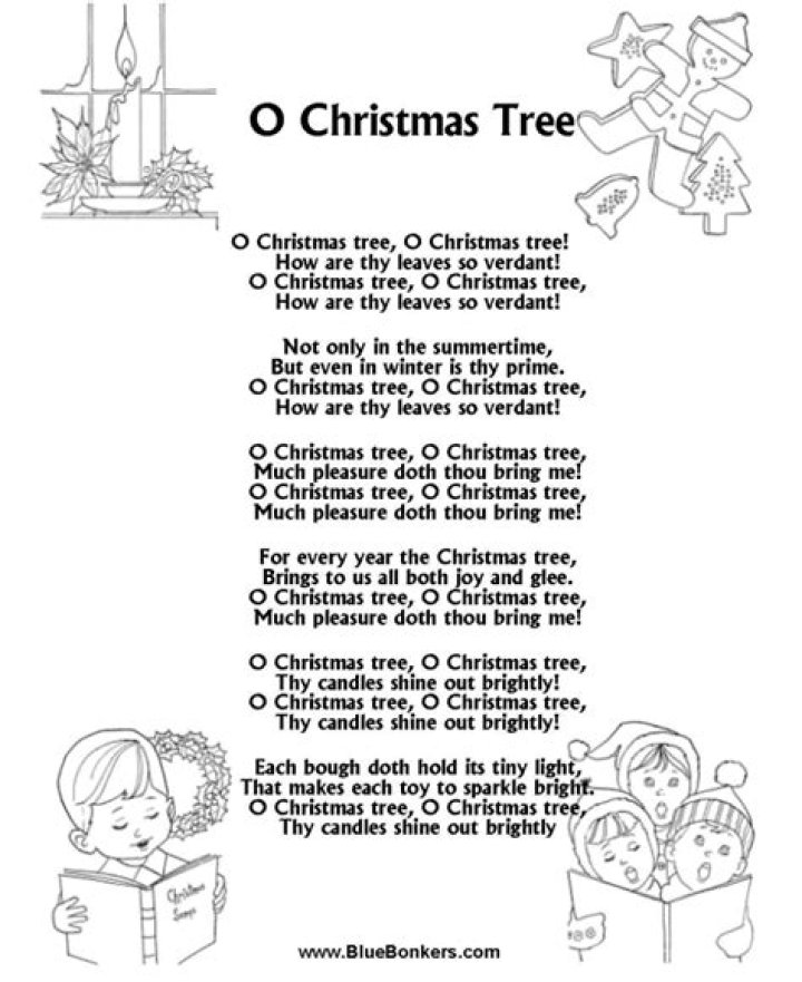 O, christmas tree lyrics