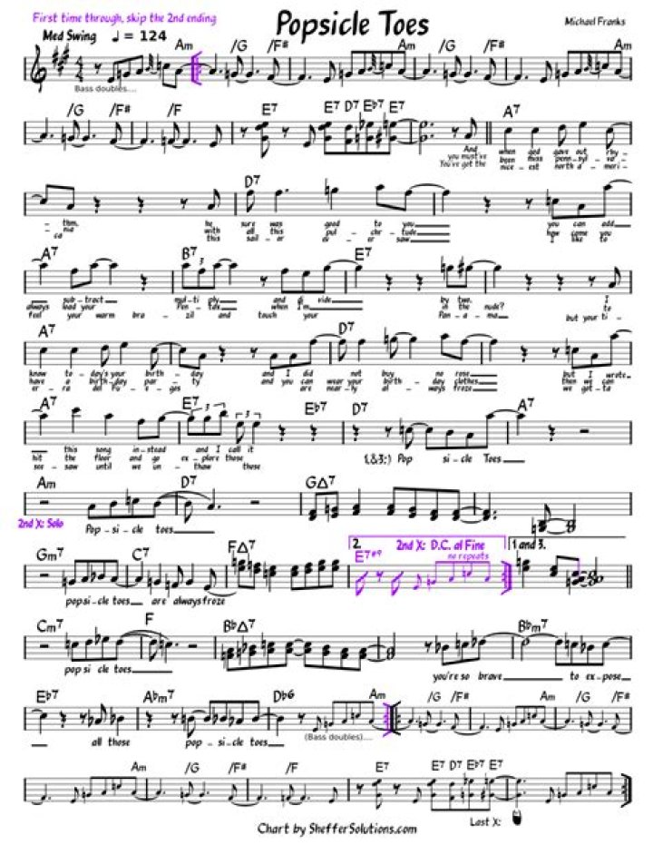 Popsicle toes lyrics