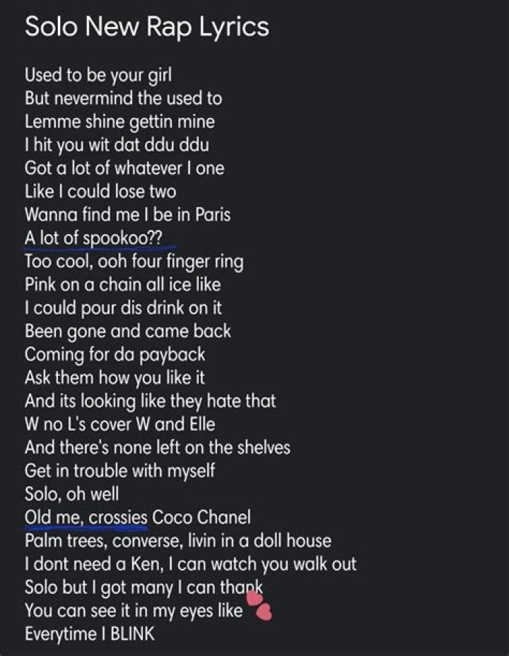 Rap about girlfriend lyrics