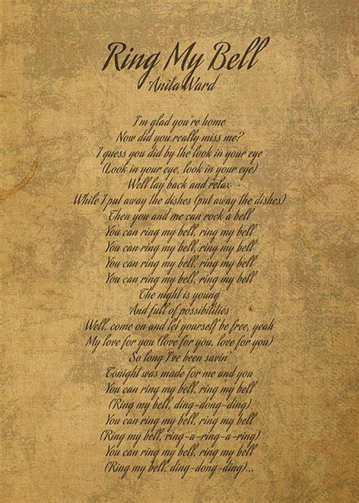 Ring my bell lyrics