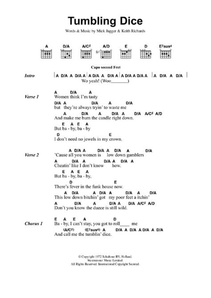 Rolling and tumbling lyrics