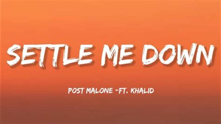 Settle me down lyrics