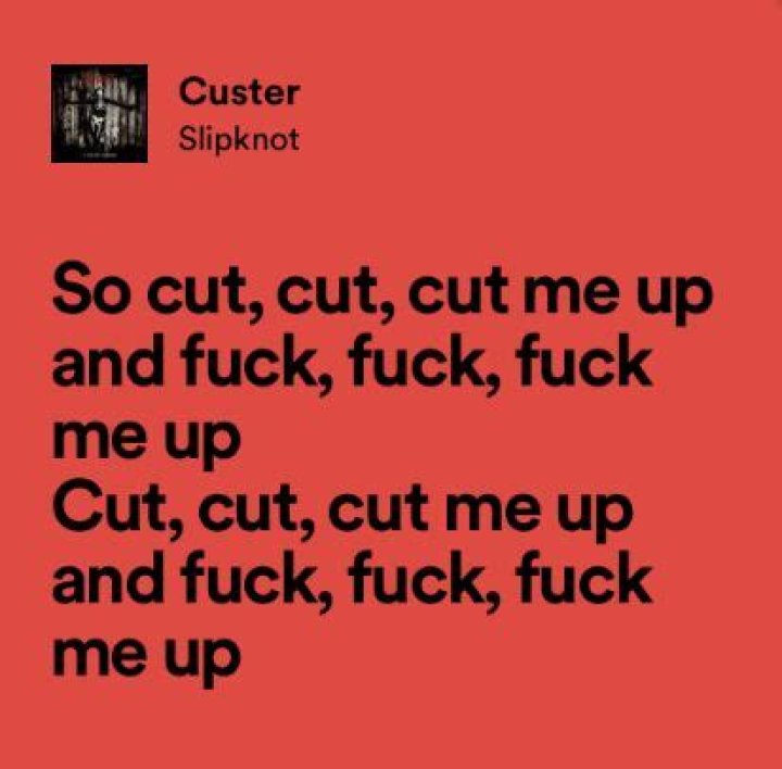 Slipknot custer lyrices lyrics