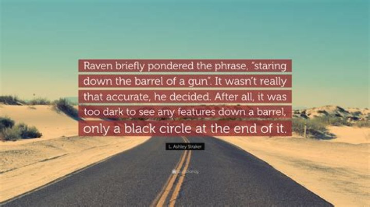 Staring down the barrel lyrics