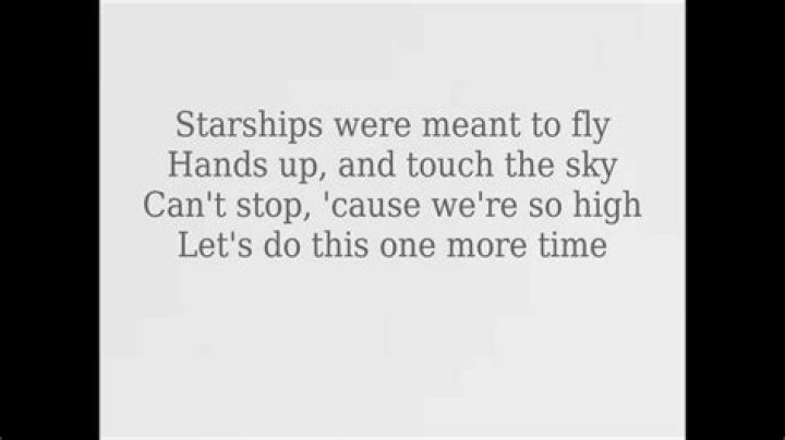 Starships clean version lyrics