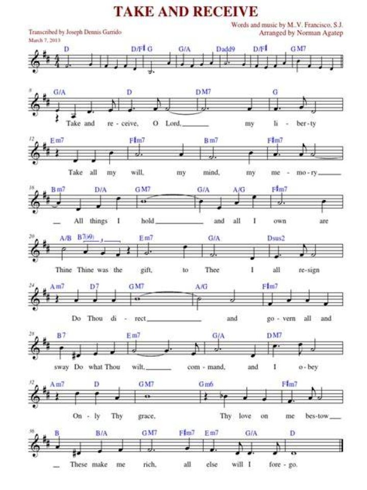 Take and receive lyrics
