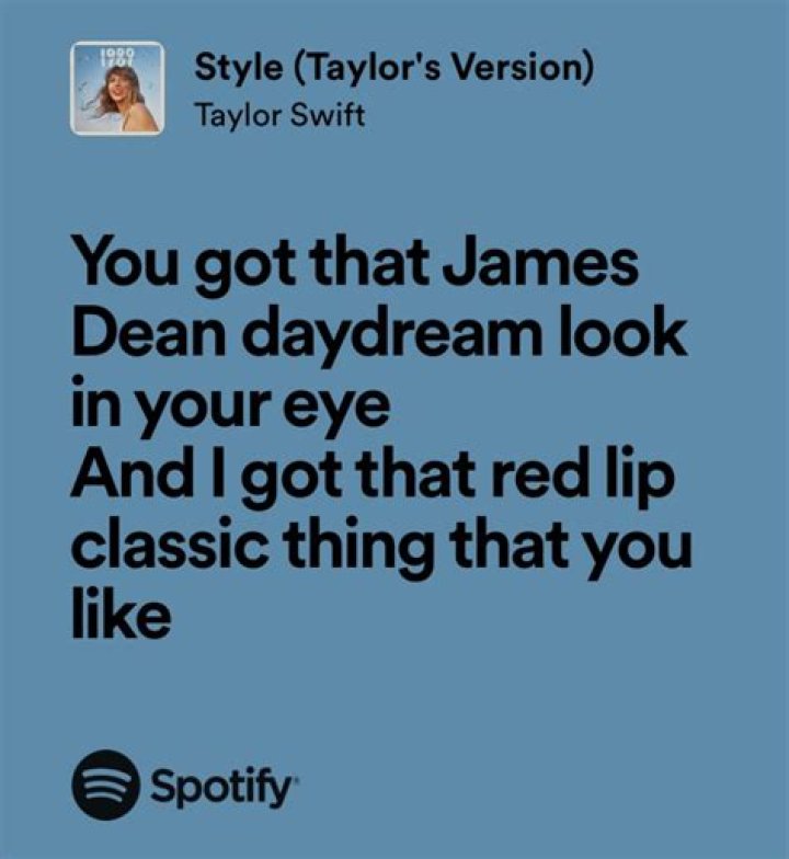 That james dean lyrics