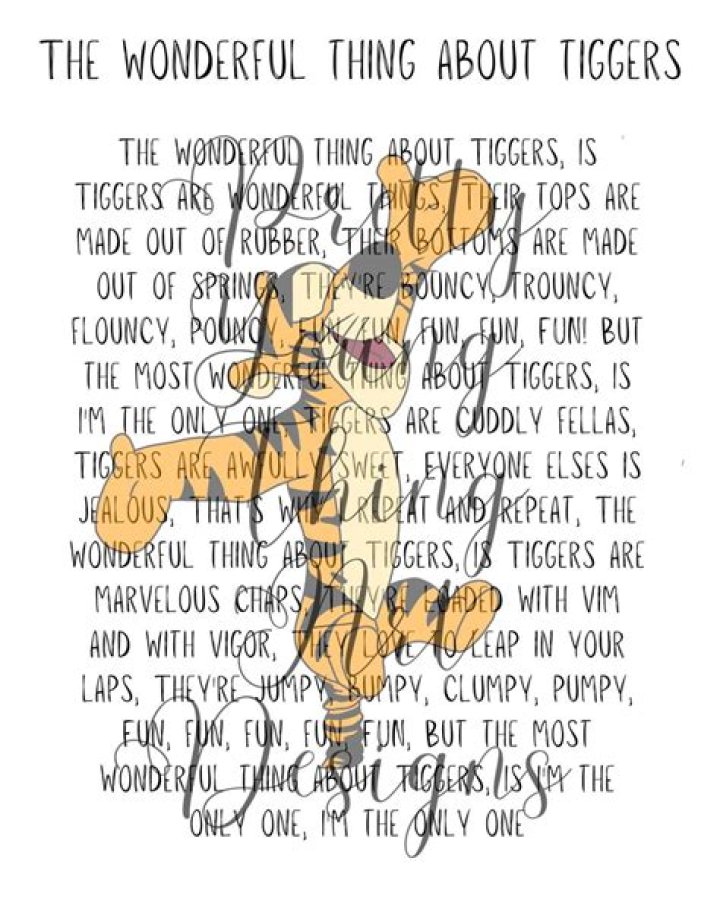 Tigger your sense lyrics