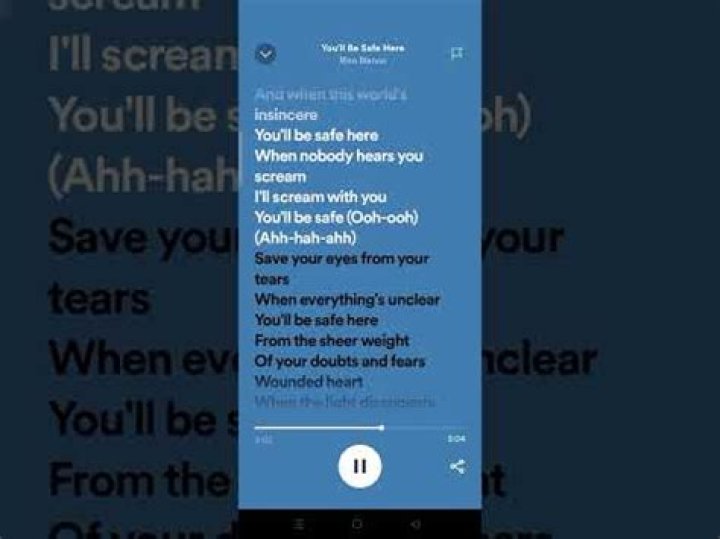 You be safe here lyrics